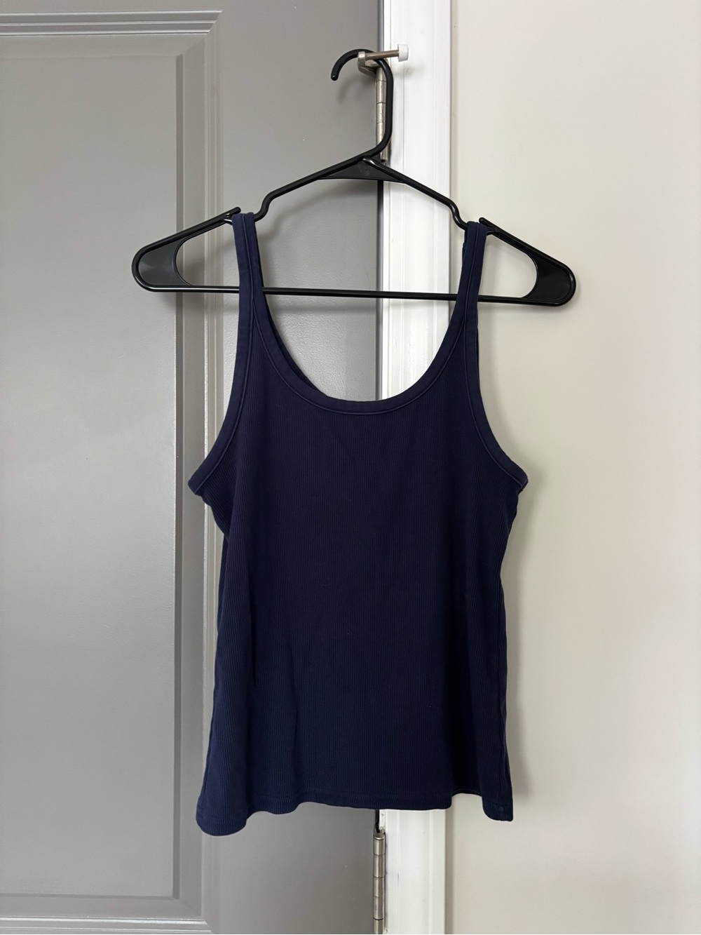Aerie Navy Ribbed Tank